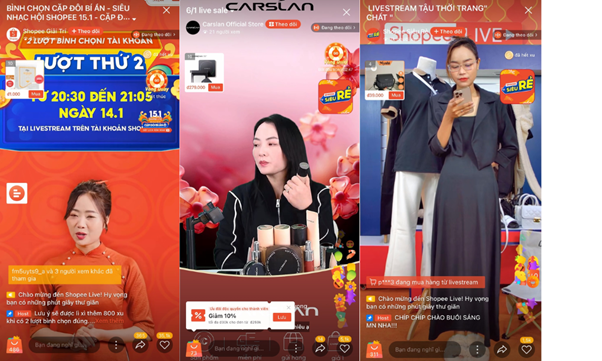 Shopee Live là nền tảng livestream của Shopee