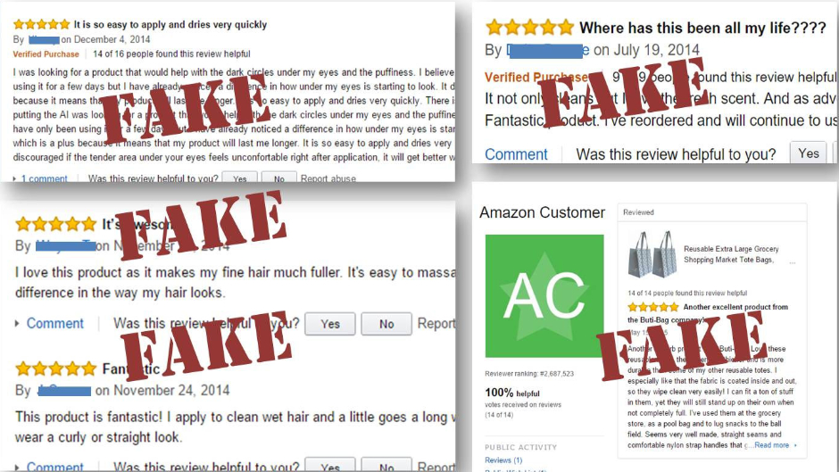 fake review amazon